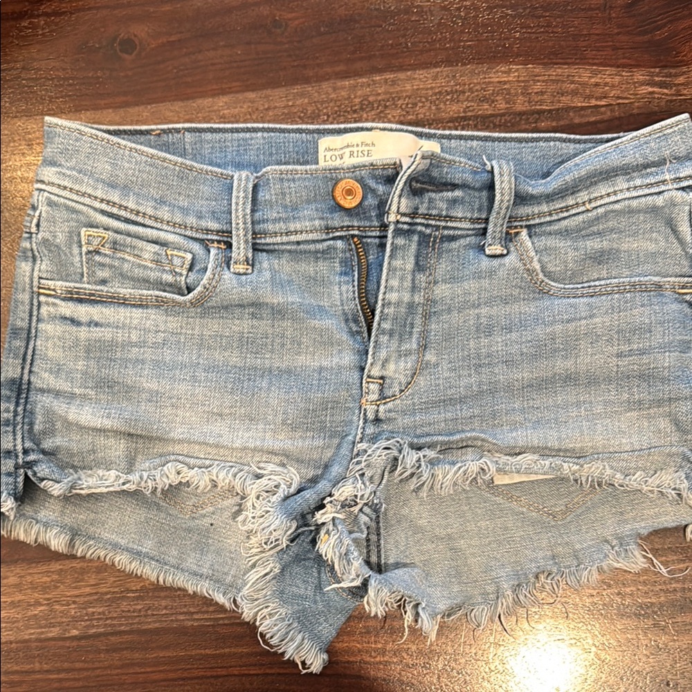 Abercrombie & Fitch Low Rise Denim Shorts